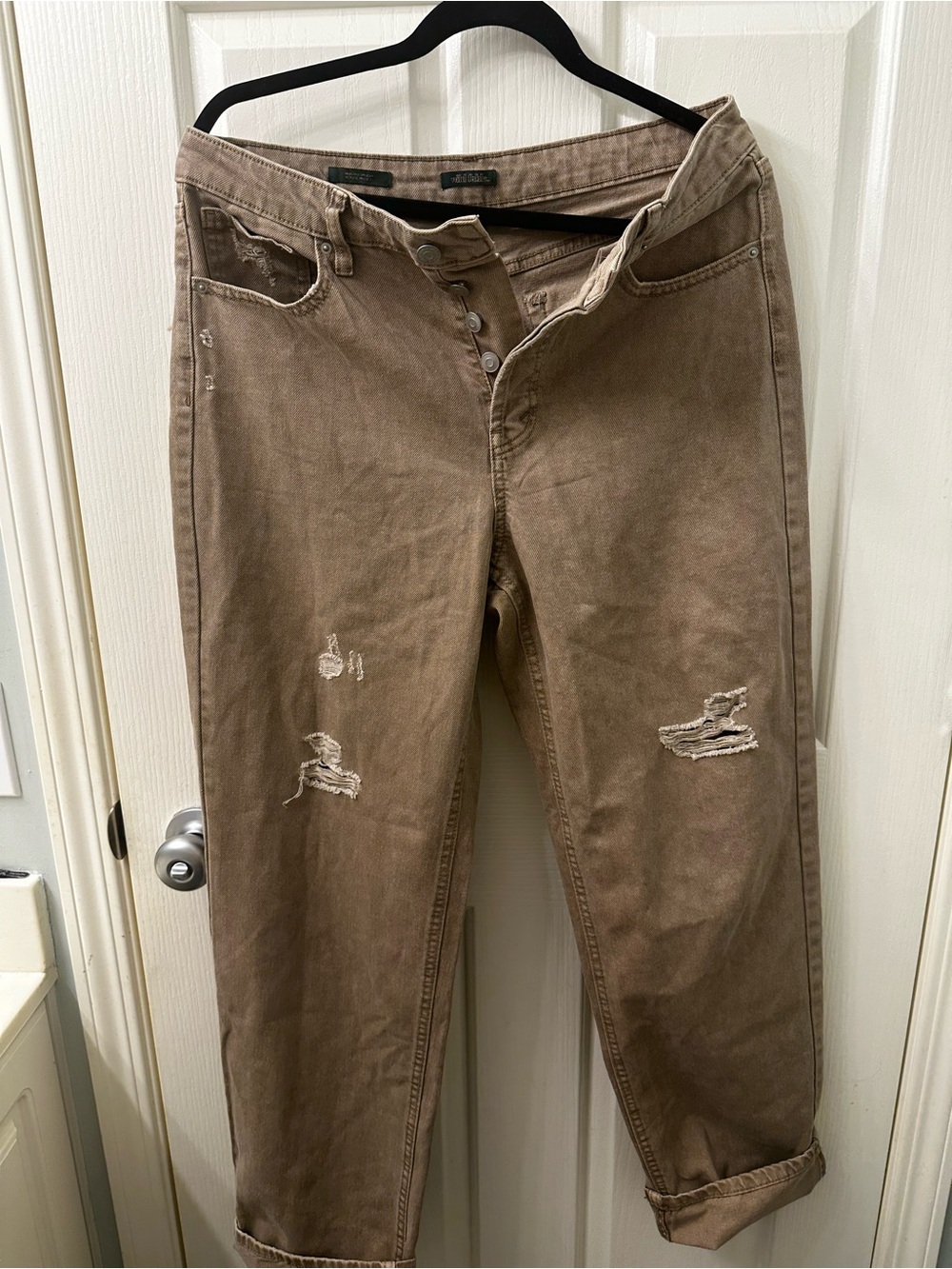 wild fable Brown Distressed Boyfriend Jeans